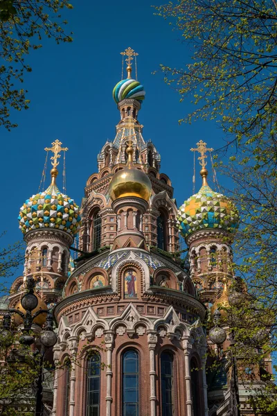 Kostel Spasitele na rozlité krve, st. petersburg, Rusko — Stock fotografie