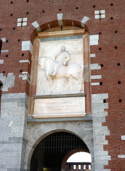 Sforza castle -castello sforzesco-. Mailand, Italien. — Stockfoto