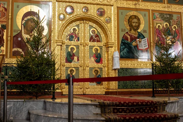Kazan Rusland Januari 2021 Het Interieur Kathedraal Van Annunciatie Het — Stockfoto