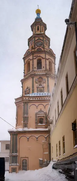 Torre Sino Catedral Dos Santos Pedro Paulo Kazan República Tartaristão — Fotografia de Stock