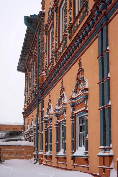 Catedral Dos Santos Pedro Paulo Inverno Queda Neve Kazan República — Fotografia de Stock