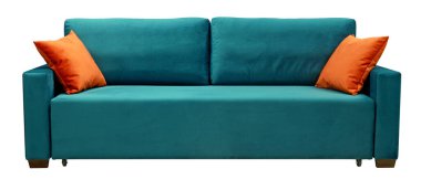 Beyaz arka planda izole kanepe. Kırpma yolu dahil.