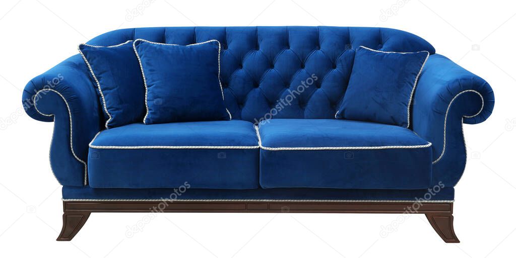 Sofa isolated on white background. Including clipping path.