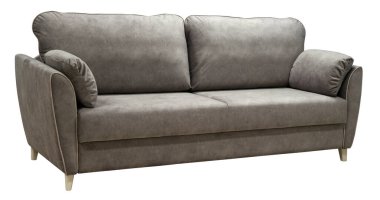 Beyaz arka planda izole kanepe. Kırpma yolu dahil