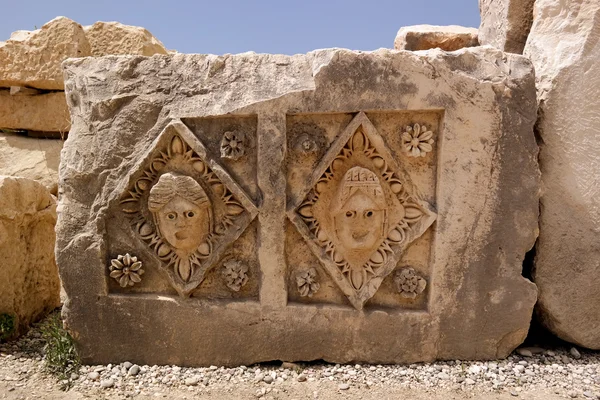 Демре. надгробки, вирізані з зображеннями — стокове фото