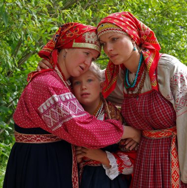 Veliky Novgorod, Russia - August 19, 2012.  Museum of Wooden Architecture Vitoslavlitsy