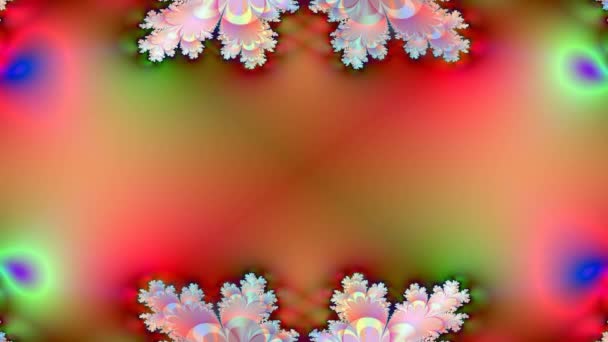 Fractal Art Frame for presentations and video intercom. — Stock Video