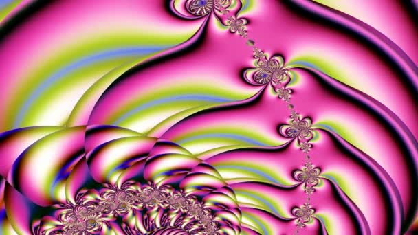 Ornamental abstract art background decoration. — Stock Video