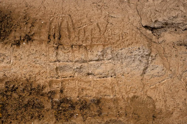 Petroglifi Nativi Modoc Scolpiti Nella Pietra Petroglyph Point Lava Beds — Foto Stock