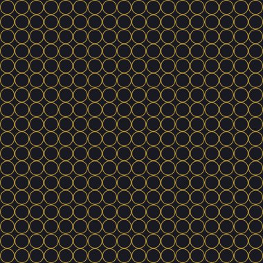 Gri arka planda altın halkalar, kusursuz desen. Çok yuvarlak şekilli uçsuz bucaksız doku. ambalaj kağıdı, web tasarımı için, masaüstü duvar kağıdı, kış günlüğü, web sitesi veya davetiye kartı