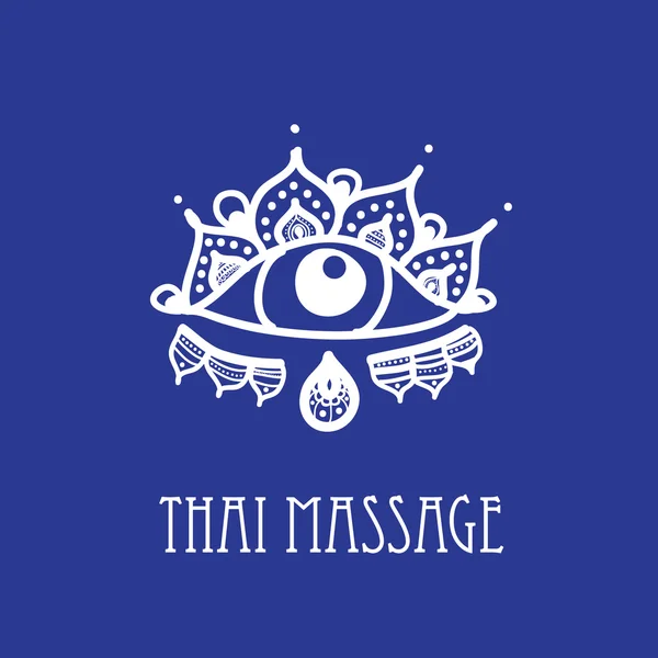 Thai Mass Blue — Stock Vector