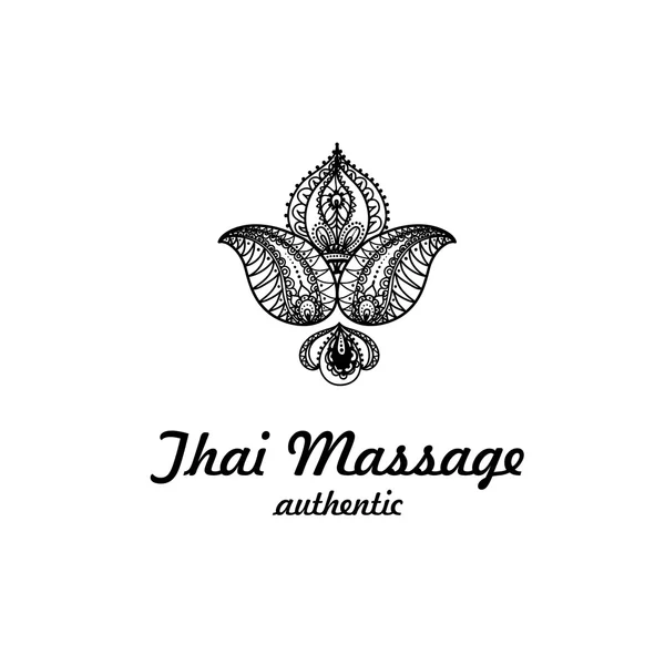 Thailändsk Massage två — Stock vektor