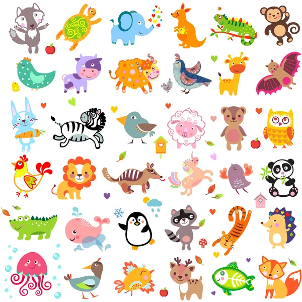 Animales — Vector de stock