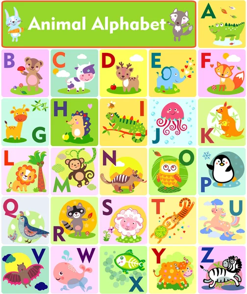 Animal alphabet Vector Art Stock Images | Depositphotos Animal alphabet Vector Art Stock Images | Depositphotos