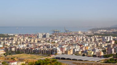 İskenderun şehri panoramik manzarası. Hatay, Türkiye