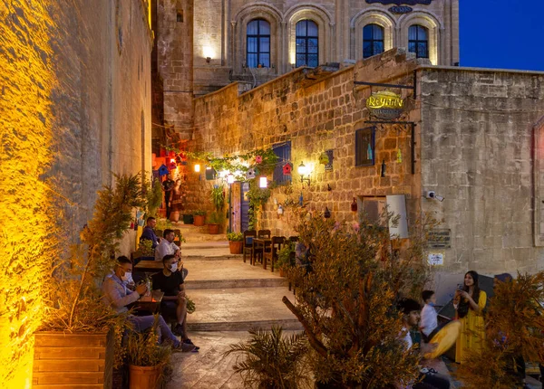 Mardin Türkiye Ekim 2020 Eski Mardin Şehir Merkezindeki Sokak Evlerin Telifsiz Stok Imajlar
