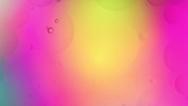 Fondo Borroso Multicolor Abstracto Que Fluye Con Círculos Burbujas Desenfoque — Vídeo de stock