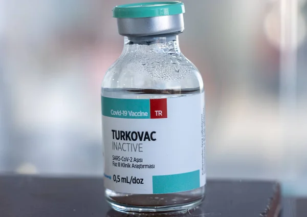 Lstanbul Turchia Settembre 2021 Vaccino Turco Covid Vaccino Inattivo Turkovac Immagine Stock