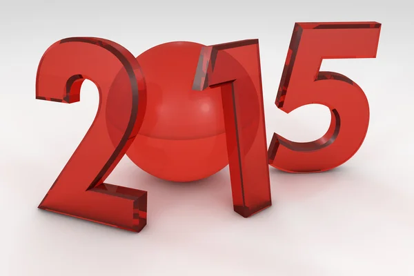 Nowy rok 2015 w 3d — Zdjęcie stockowe
