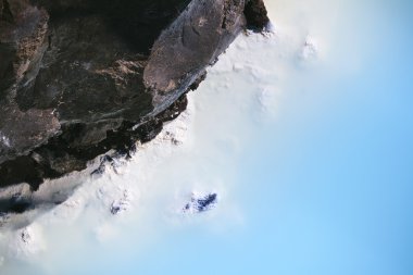 Belgili tanımlık mavi Lagoon, Islandı