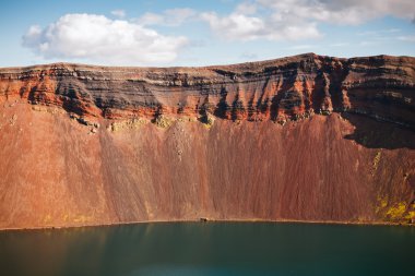 krater Gölü, volkanik manzara. İzlanda