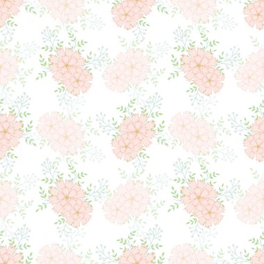 Karanfillerle kusursuz deseni tekrarla.