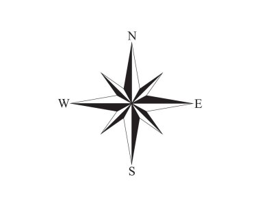 Pusula Logo Şablonu vektör resimleme tasarımı