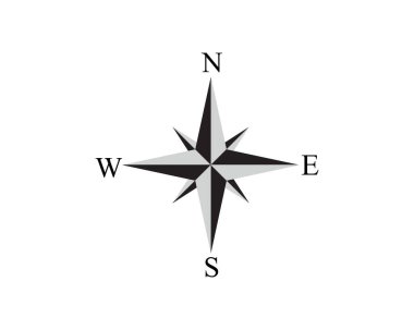 Pusula Logo Şablonu vektör resimleme tasarımı