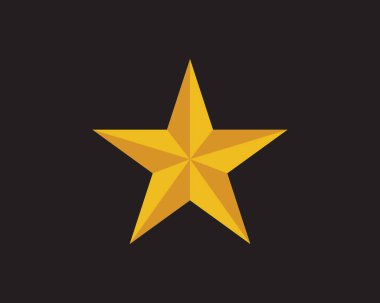 Yıldız Logosu Şablonu vektör illüstrasyon tasarımı