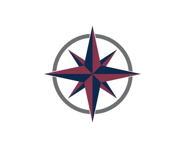 Projekt Ilustracji Wektorowej Wektora Symbolu Kompasu — Wektor stockowy