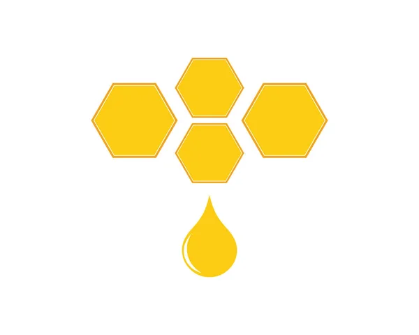 Bee Logo Template Vector Pictogram Illustratie Ontwerp — Stockvector