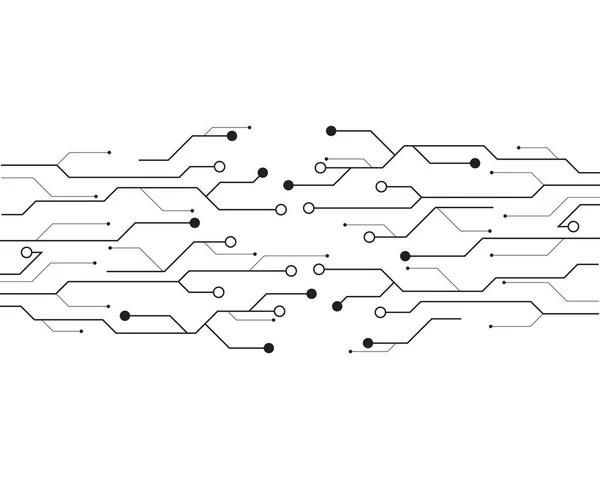 Circuito Ilustración Diseño Vector Símbolo Logotipo Tecnología — Archivo Imágenes Vectoriales