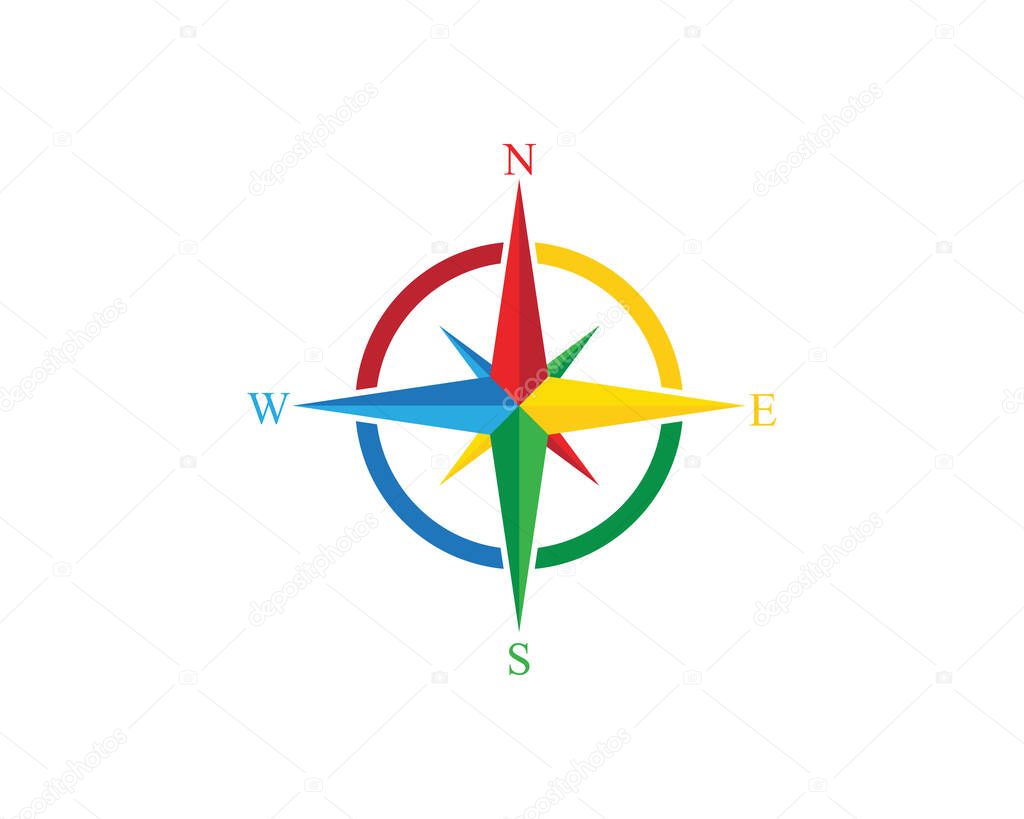 Compass Logo Template vector icon illustration design