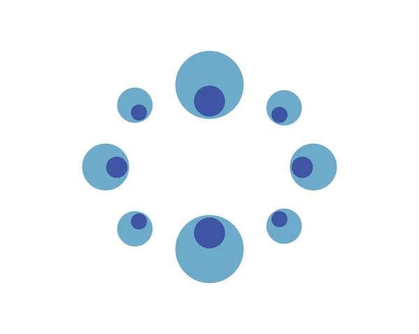 Bubble Logo Mall Vektor Ikon Illustration Design — Stock vektor