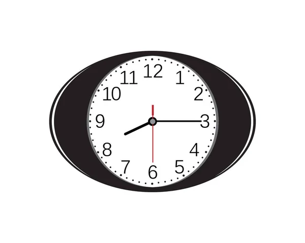 Ikone Der Uhrenillustration Vektorvorlage Illustration — Stockvektor