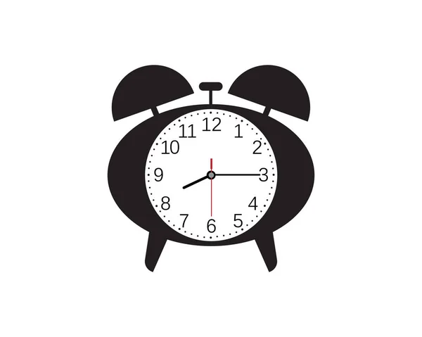 Ikone Der Uhrenillustration Vektorvorlage Illustration — Stockvektor