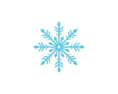Kar Taneleri Logo Şablonu Çizimi