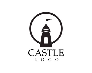 kale logo vektör şablonu çizimi