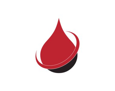 Kan logosu şablonu vektör resimleme tasarımı