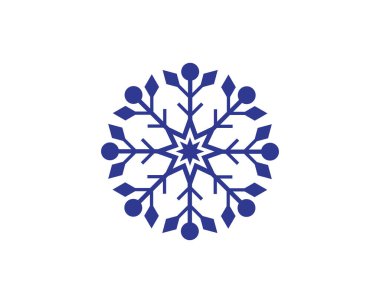Kar Taneleri Logo Şablonu Çizimi