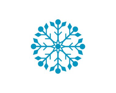 Kar Taneleri Logo Şablonu Çizimi