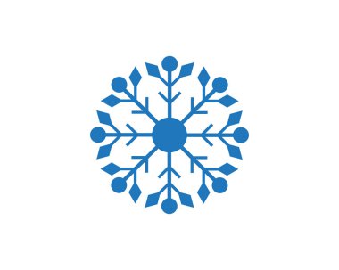 Kar Taneleri Logo Şablonu Çizimi