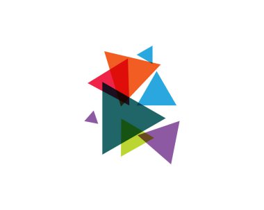  Üçgen Logo Şablonu tasarımı