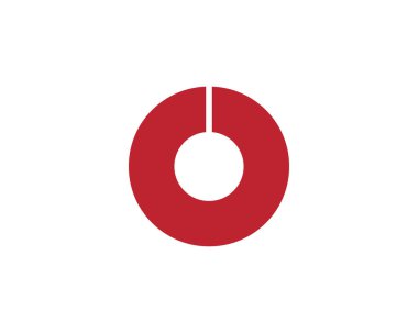 Teknoloji çemberi logosu ve sembolleri Vektör