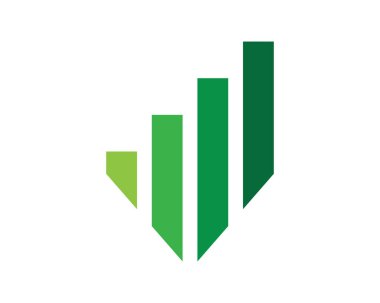 finans logosu ve semboller vektör çizimi