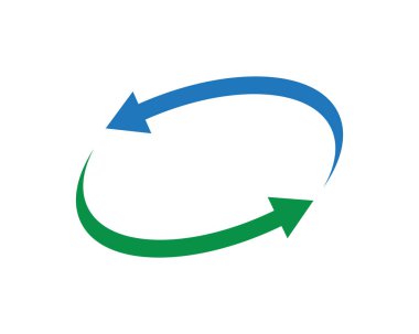 Ok vektör illüstrasyon simgesi Logo Şablonu tasarımı