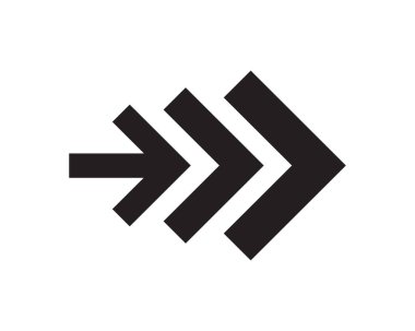 Ok vektör illüstrasyon simgesi Logo Şablonu tasarımı