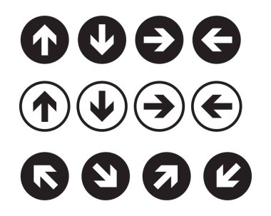 Ok vektör illüstrasyon simgesi Logo Şablonu tasarımı