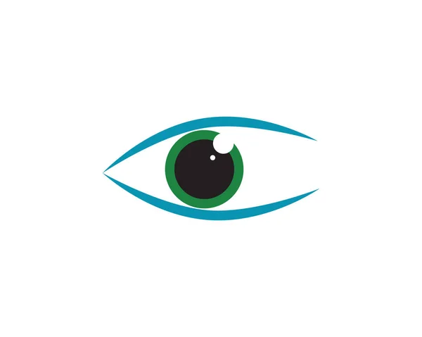 Göz Bakımı Logo Şablonu Çizimi — Stok Vektör