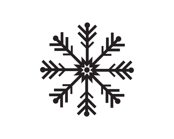 Sneeuwvlokken Logo Template Illustratie — Stockvector